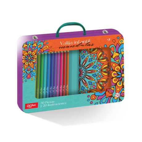 VALIJA INFANTIL DE METAL MANDALAS 001