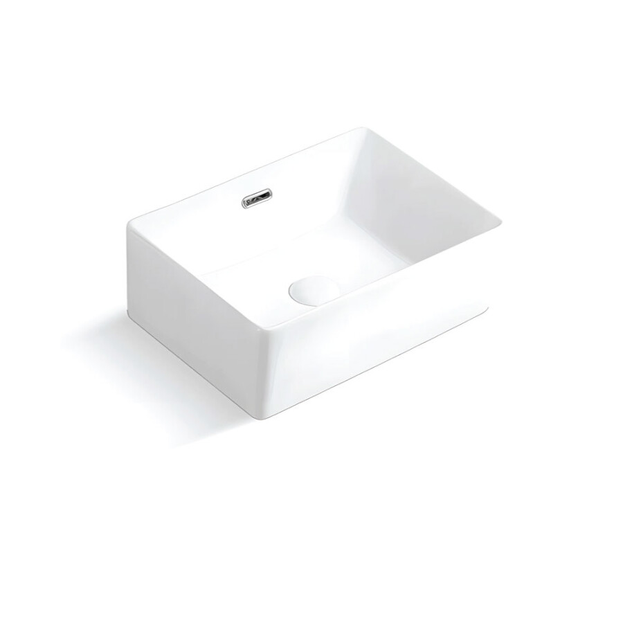Lavatorio de Apoyo Rectangular Blanco Línea Zoe Lavatorio de Apoyo Rectangular Blanco Línea Zoe