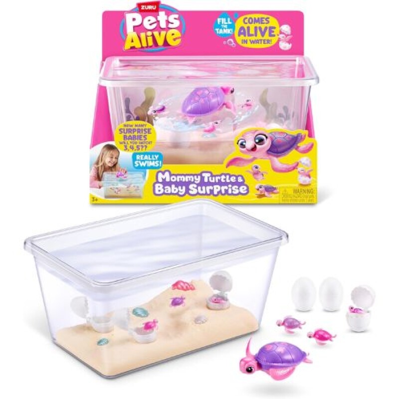 Pets Alive- Mama tortuga con bebés Pets Alive- Mama Tortuga Con Bebés