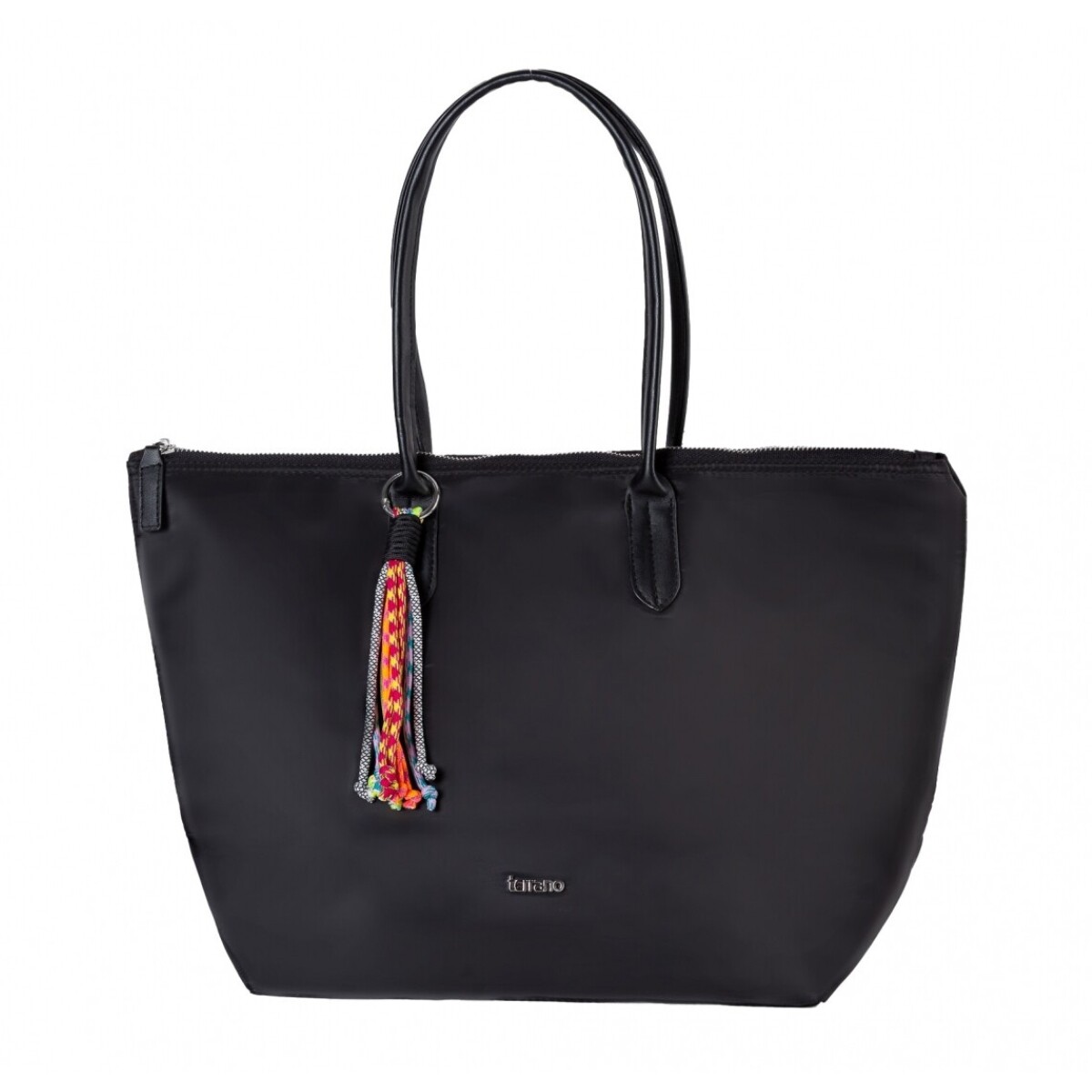 Bolso Terrano Roma Lona Aviador - NEGRO 