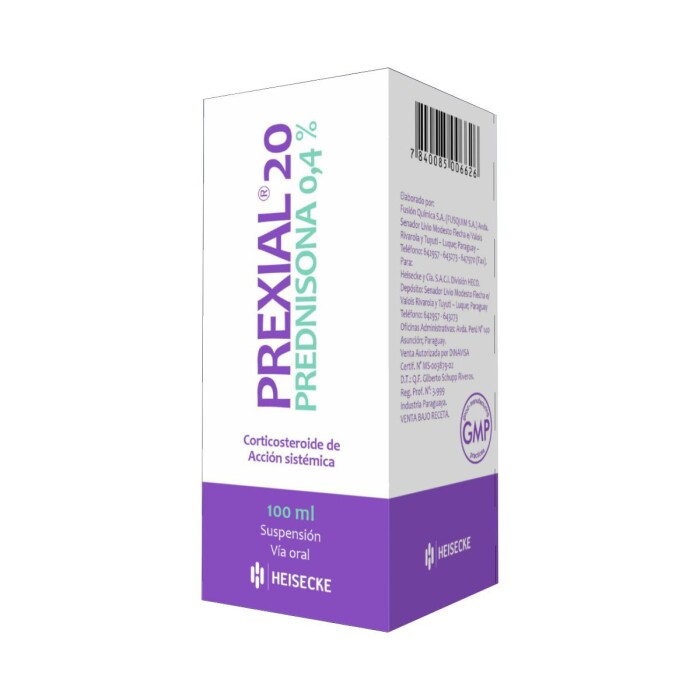 PREXIAL 20 MG 0,4% SUSP. X 100 ML. única