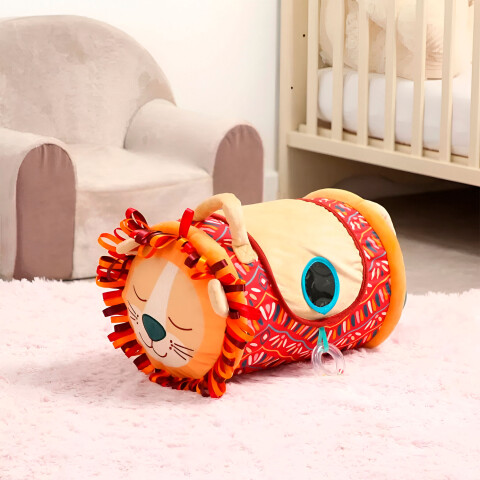 Rodillo de Actividades Sensoriales León Infantil C/ Sonido ® Color Rojo