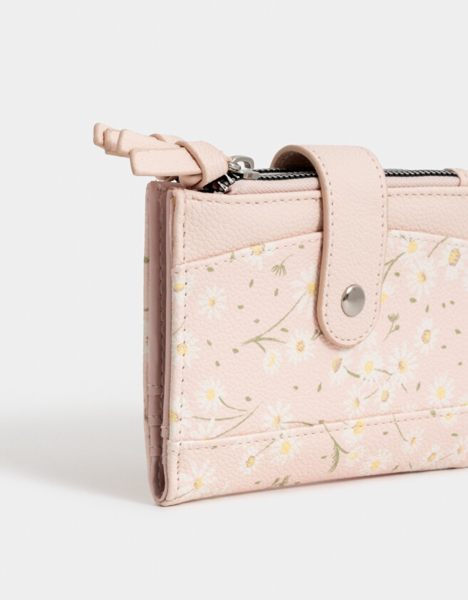 Billetera Estampados Billetera Cuerina Margaritas - Estampado Flores