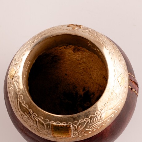 Mate porongo Plata y Oro M21