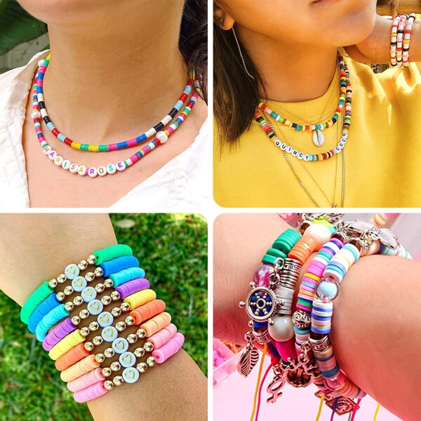 Pulseras Kit 16 Colores Cuentas Crear Pulseras Estuche Niños Pulseras Kit 16 Colores Cuentas Crear Pulseras Estuche Niños