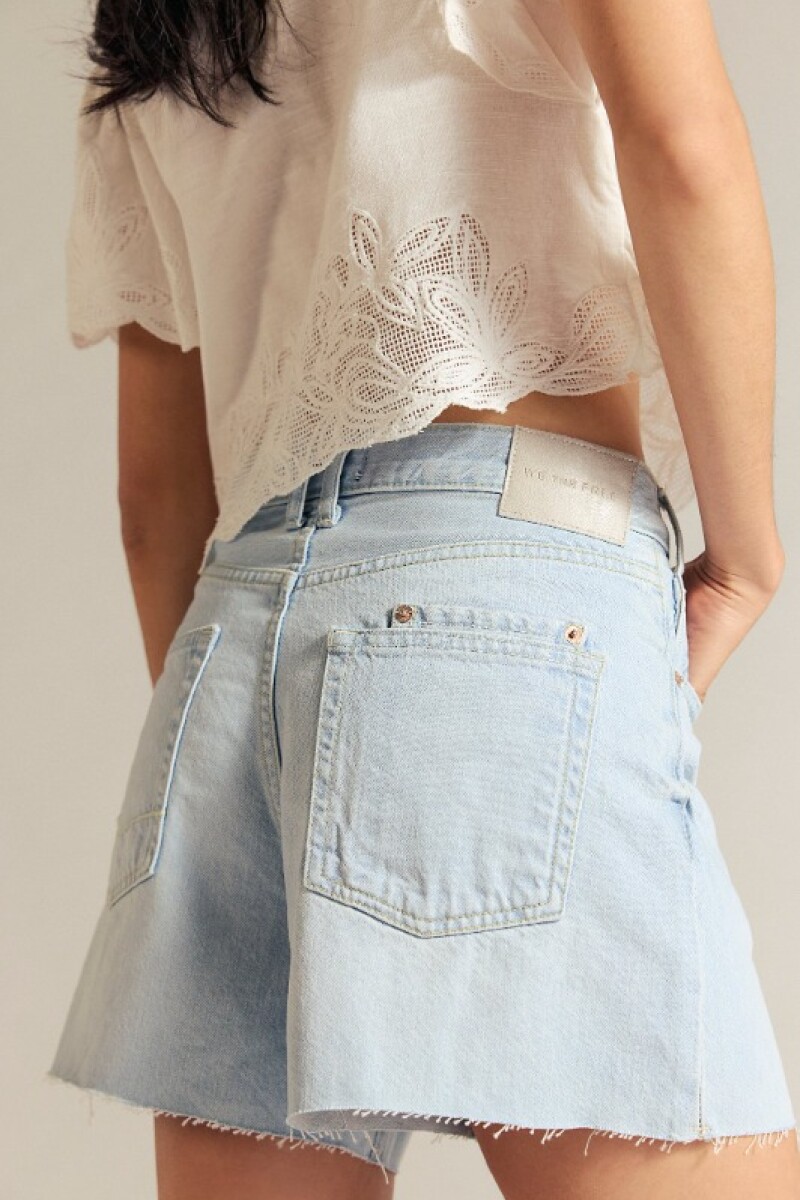 SHORT TIPPI DENIM Celeste
