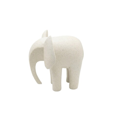 FIGURA CERAMICA ELEFANTE GRIS 20X23CM Unica