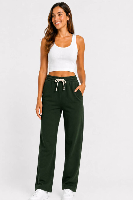 Pantalón Felpa Alex Verde