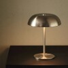 Lámpara de mesa hongo inalámbrica plateada Lámpara de mesa hongo inalámbrica plateada