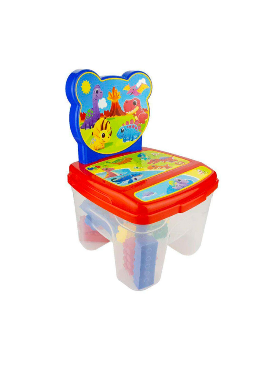 BANCO CON BLOQUES 24 PCS - AZUL 