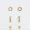 Aros Sets Con strass Set De Aros Con Strass - Dorado