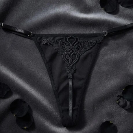 Tanga Cola Less Sexy con Guipur Negro