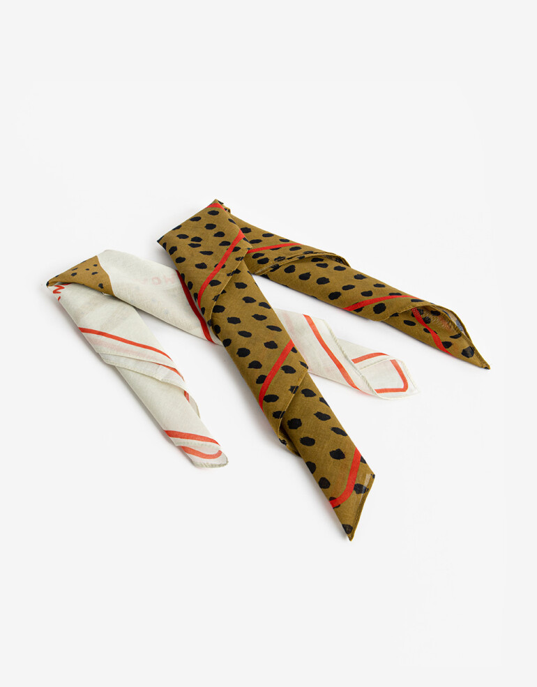 Pañuelos Raso Algodón Animal Print Set De Pañuelos Día De La Madre - Estampado Animal Print