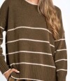Sweater Rayado Oliva