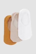 Pack x 3 medias invisible algodón en colores lisos Variante 2