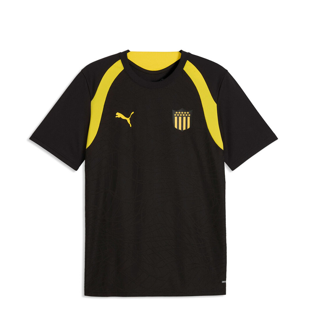 Remera de Hombre Puma Cap Tr.Jersey - Negro - Amarillo 