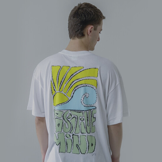 Remera Pulau Positive Mind Blanco