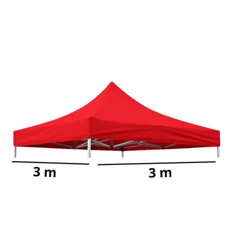 LONA DE GAZEBO 3X3 Lona para Gazebo 3M x 3M Rojo