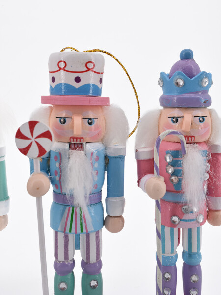CASCANUECES COLGANTES CANDY SET X 4 ROSADO (V)