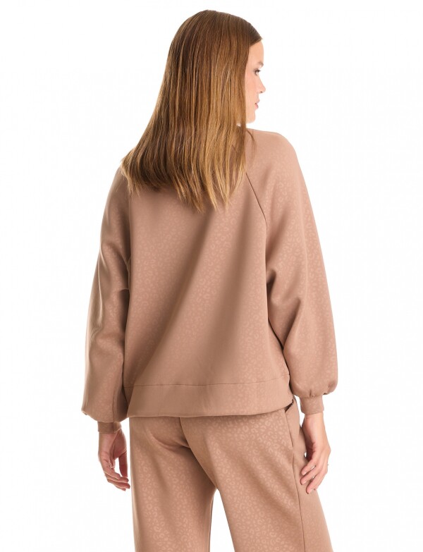 Buzo Comfy Print TOSTADO