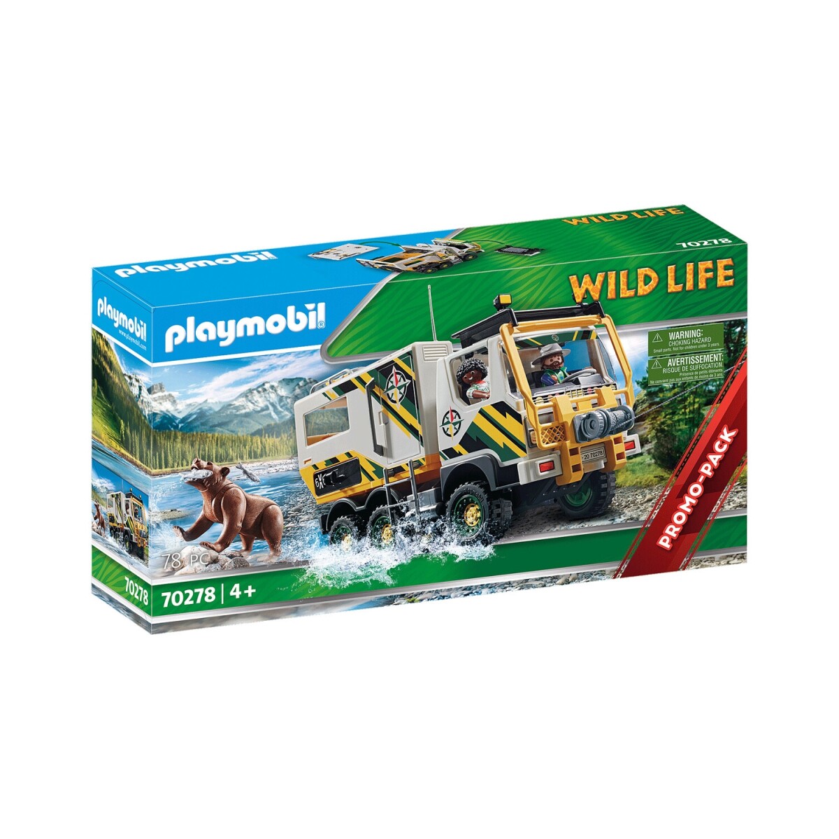 Playmobil Wild Life camión de aventuras 78 piezas 