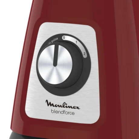 Licuadora Moulinex Blendforce Jarra Vidrio + Vaso 800W Color Rojo