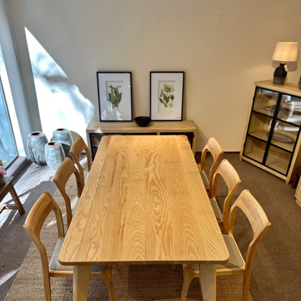 Mesa Modena de comedor 200 x 100cm en fresno (Por Pedido) Mesa Modena de comedor 200 x 100cm en fresno (Por Pedido)