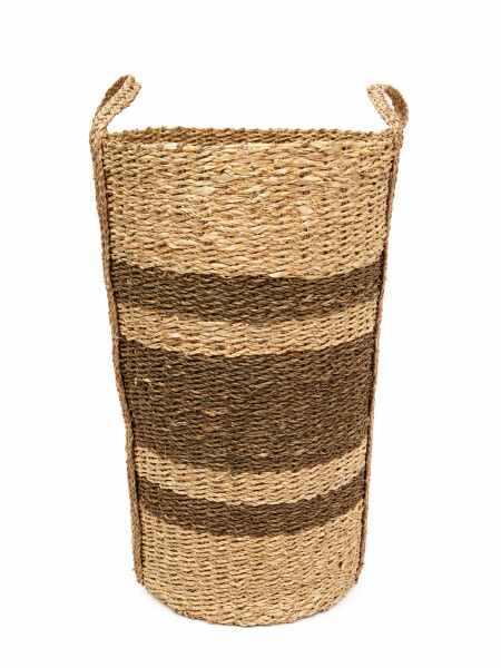 CESTA DE YUTE MULTICOLOR