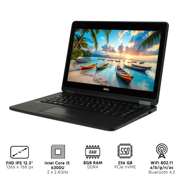 Notebook Dell Latitude E7270 I5 8gb Ram 256gb Ssd 12.3" NOTEBOOK RFPL DELL E7270 I5/8/256/12.5"