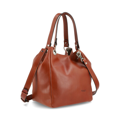 CARTERAS VENET - CUERO ZAPIN MARRON