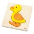 Puzzle silueta Viga 4 piezas Pato