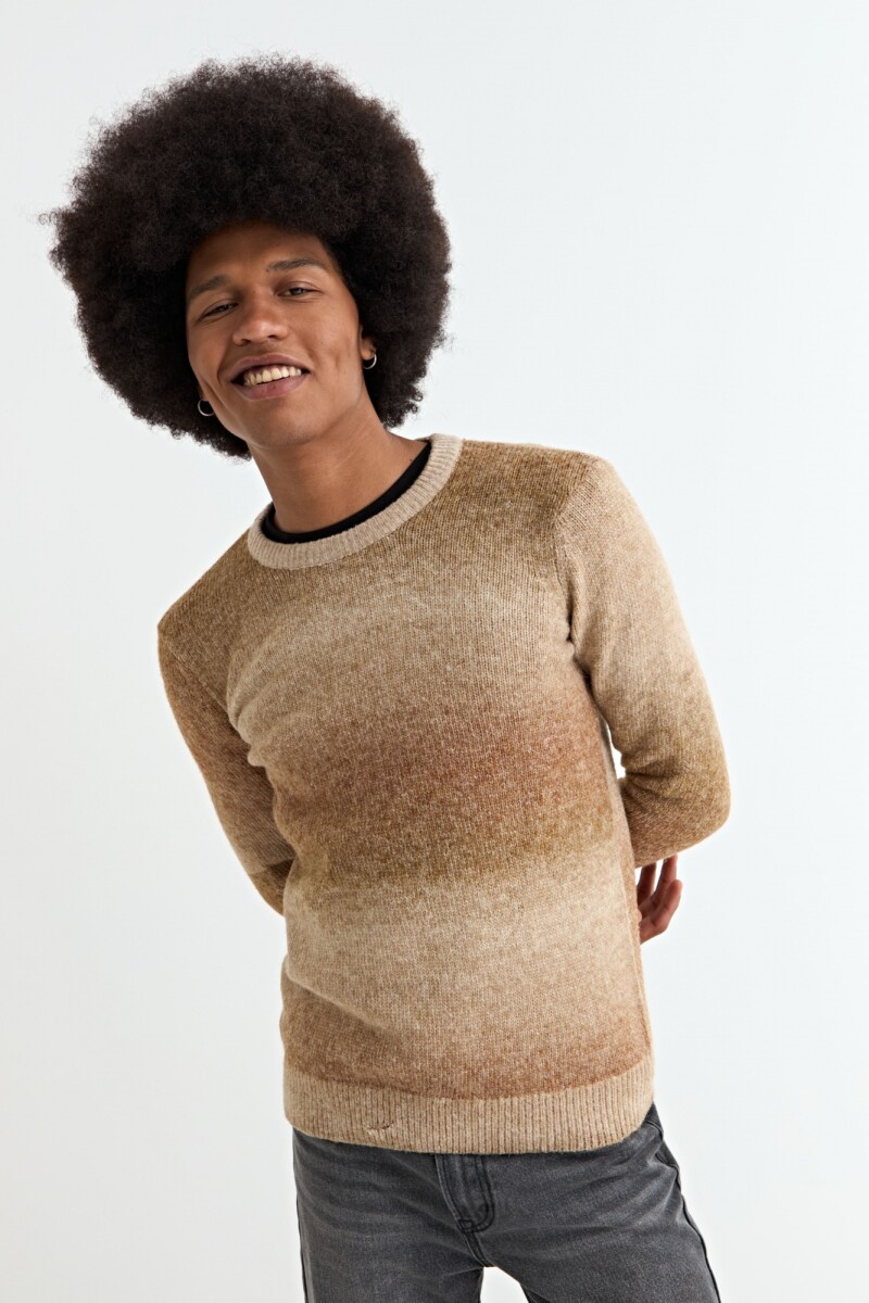 Sweater degradé - Tostado 