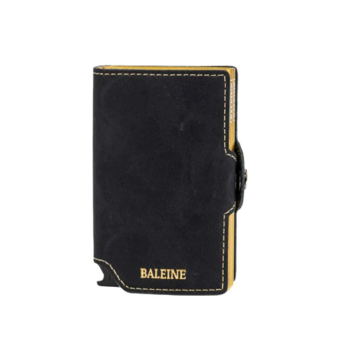 Billetera Baleine Double Kansas - Golden Black 