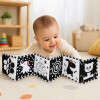 Libro Textil para Bebe Blanco y Negro Alto Contraste