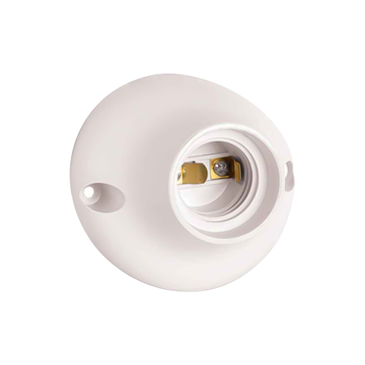 Receptáculo curvo E27 blanco - C76416 