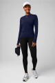 Polo Manga Larga Feather Tech+ Long-Sleeve Top Mujer Deep Navy