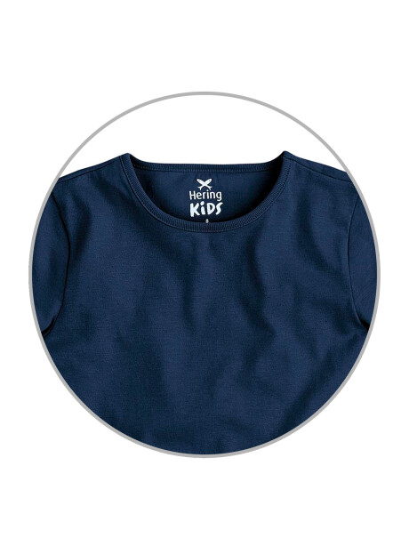 CAMISETA BÁSICA INFANTIL AZUL