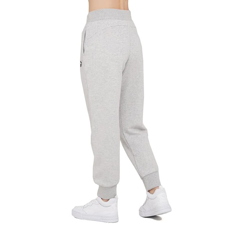 Pantalón Puma ESS Sweatpants FL de Mujer - 586839 04 Gris Claro