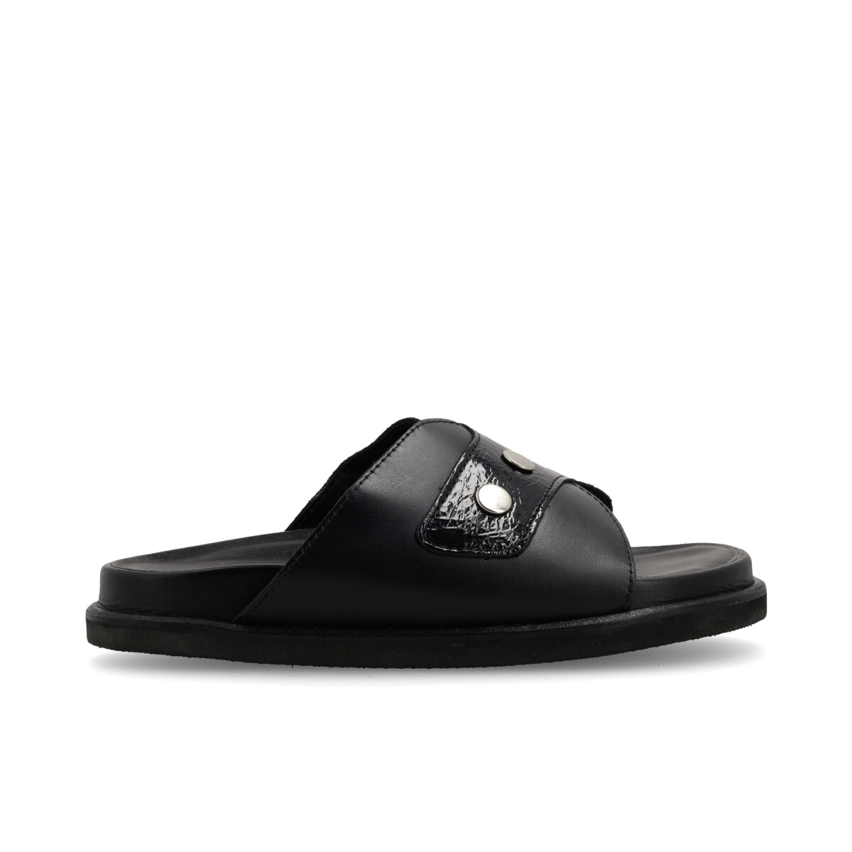 SANDALIAS VENET - CUERO JARDIM - NEGRO 