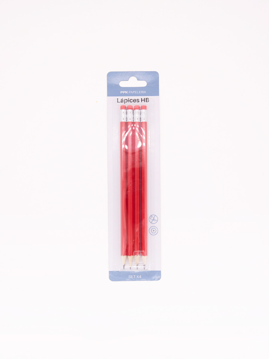 LAPIZ DE ESCRITURA HB - ROJO 