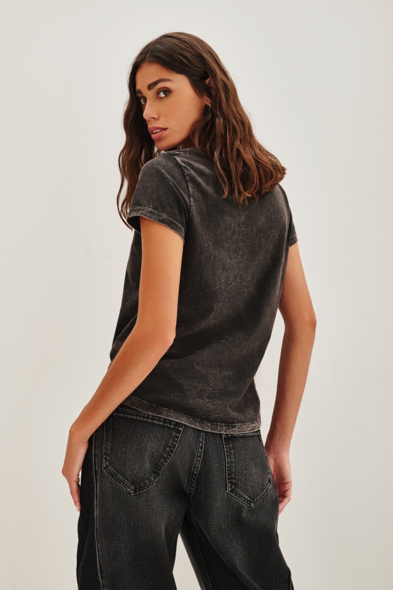 Remera Electric Youth Gris Oscuro