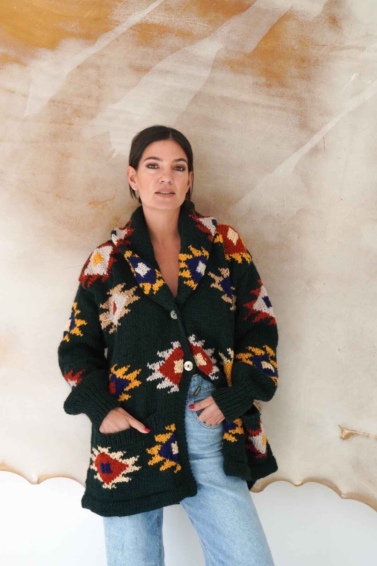 Saco Sony Lana Verde Inglés