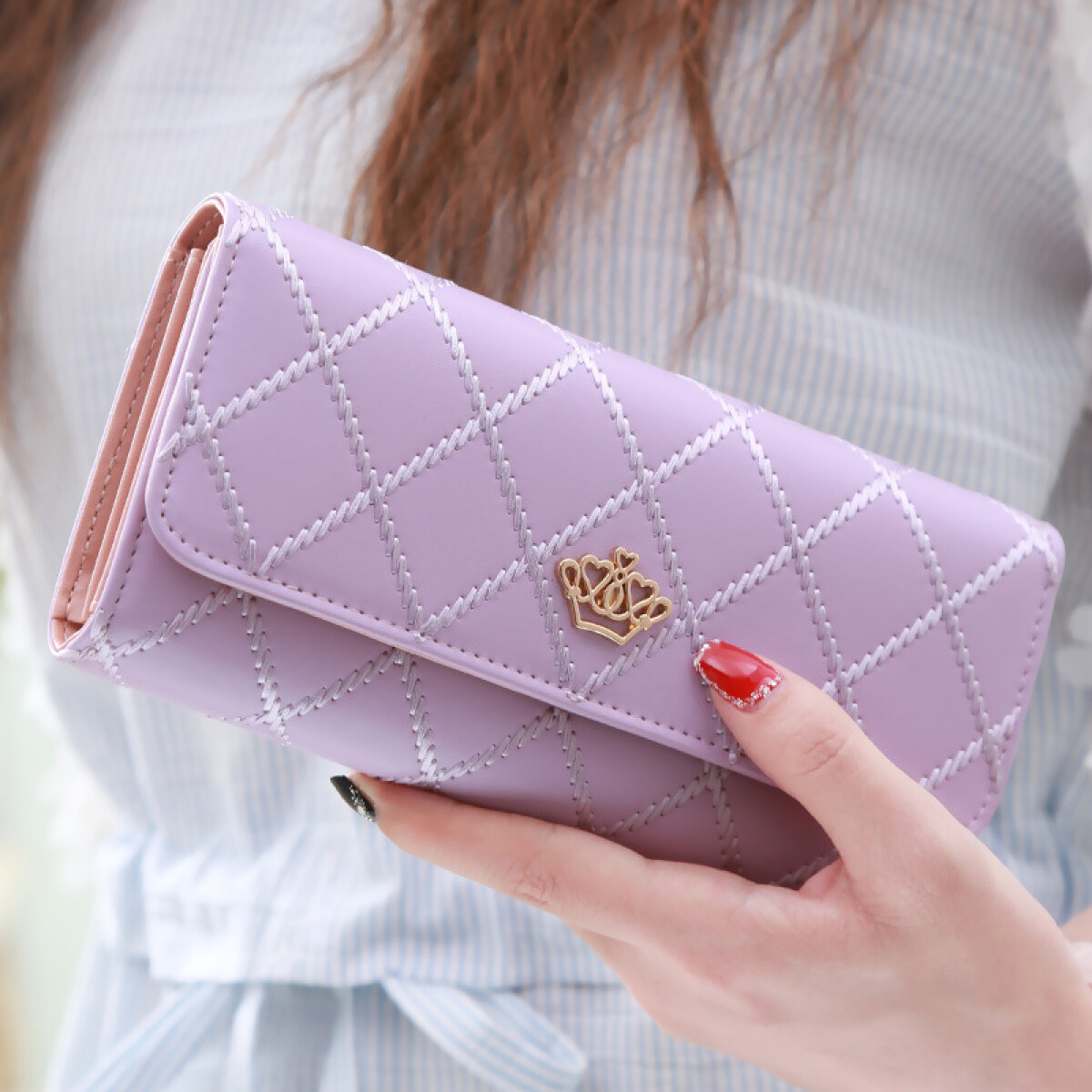 Billetera de dama colores - Lila 