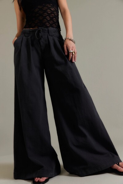 PANTALON WIDE JULIEN CHINO Negro