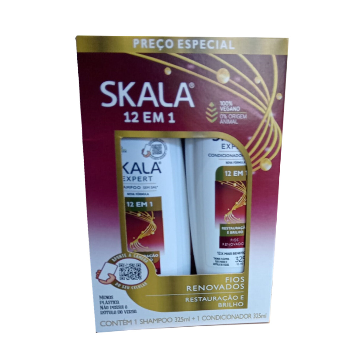 Shampoo + Acondicionador SKALA KIT Pack X2 325Ml - 12 en 1 