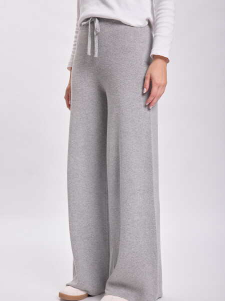 Pantalón punto Gris Claro