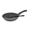 SARTEN CON ESPATULA TRAMONTINA PARIS 30CM NEGRO
