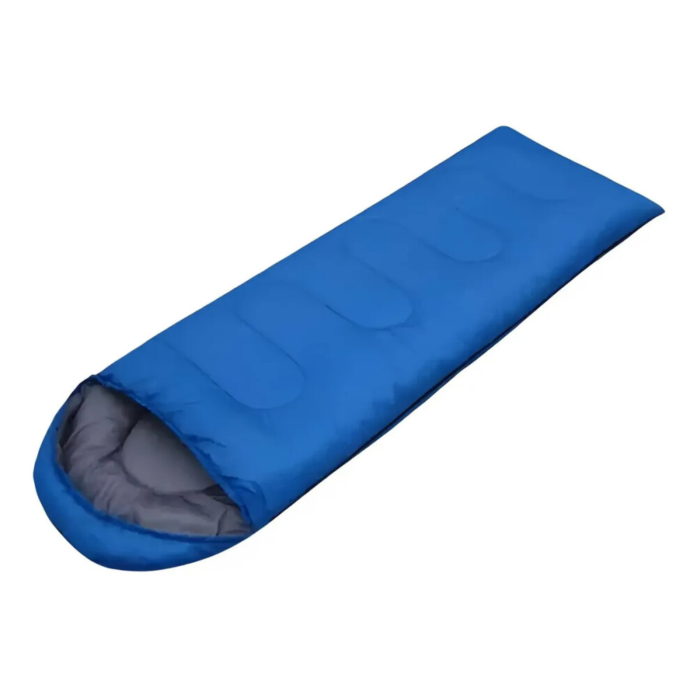 Sobre Bolsa De Dormir Con Capucha Camping AZUL