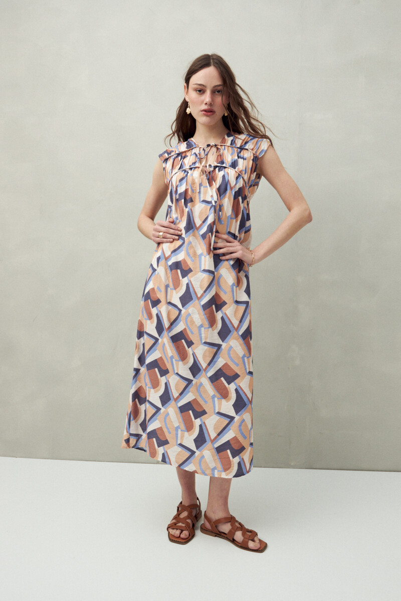 VESTIDO WILLA PRINTED Multicolor