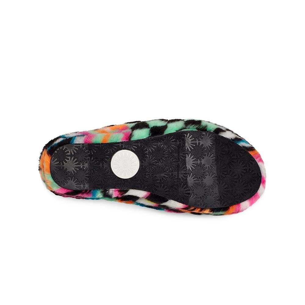 Fluff Yeah Slide Checks - Mujer Black Multi